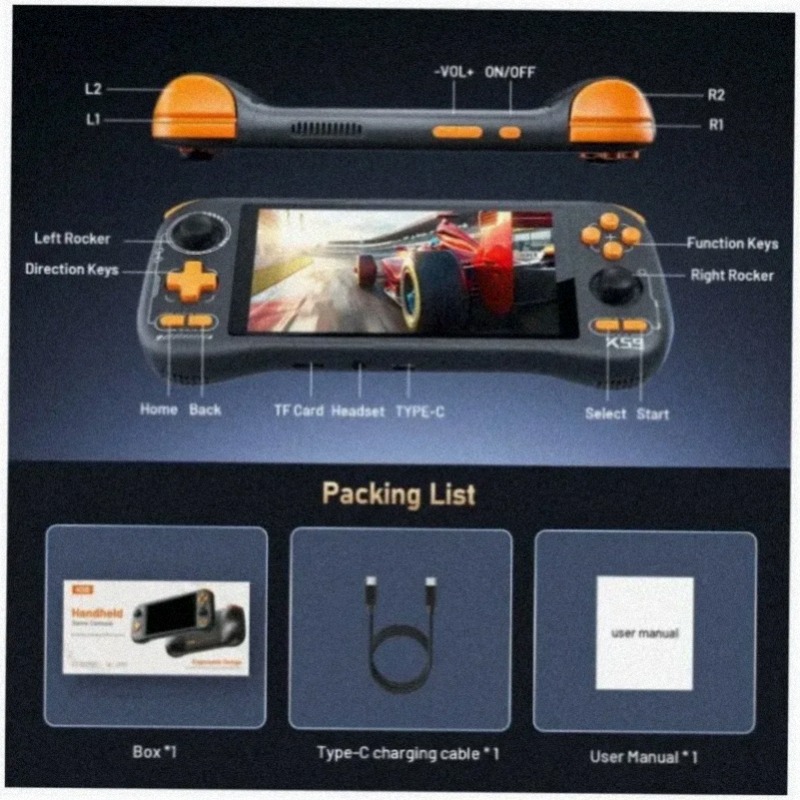 KINHANK K59 Handheld Game Cons - огляд і ціна Gaming Console Under 5000