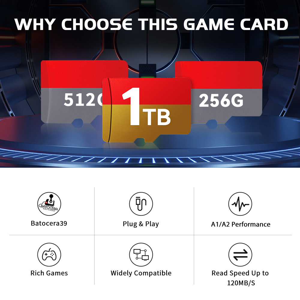 1TB Latest Batocera 39 OS TF G - огляд і ціна Gaming Console Latest